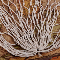 1 x RAW Customer Returns JNCH Fishing Net Decoration Maritime Decoration for Hanging 150 x 200cm Photo Wall Net Decoration Hanging Wall Decoration Table Decoration Decorative Net for Photos Room Wedding Communion Beige - RRP €11.34