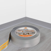 1 x RAW Customer Returns Soft skirting board self-adhesive 50 mm x 20 mm Bend strip, floor strip, end strip for kitchen bathroom sealing tape PVC flexible waterproof decorative grey, 5m  - RRP €21.26