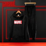 1 x RAW Customer Returns Marvel Men s Pajamas - Men s Winter Fleece Pajamas Black, 2XL  - RRP €32.27