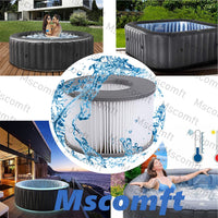 1 x RAW Customer Returns Mscomft Whirlpoal accessories for MSPA Whirlpoal replacement filter cartridge double pack for inflatable pools, filter cartridge for filter for Whirlpoal water filter model from 2020 8pcs  - RRP €37.3