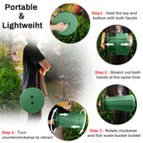 1 x RAW Customer Returns Hesanzol Portable Telescopic Stool Foldable Retractable Camping Garden Fishing Hiking Travel BBQ Adjustable Foldable Max Load 220kg Army Green  - RRP €25.99