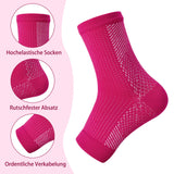 1 x RAW Customer Returns Firtink 3 Pairs Orthopedic Compression Socks Women, 40-44 Foot Compression Ankle Support Compression Sock Men Outdoor Sports Neuropathic Nano Socks - RRP €8.99