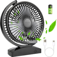 1 x RAW Customer Returns Mini USB table fan, USB fan quiet 3 speeds, small fan usb with 1.5 meter cable, 120 rotation portable USB fan mini desk fan, mini fan for office, home - RRP €9.97