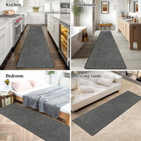 1 x RAW Customer Returns SHACOS Carpet Runner Hallway Long 60x240 cm Corridor Carpet Runner Non-Slip Soft Carpet Runner Hallway Washable Hallway Runner Long Entrance Carpet Long Runner Carpet for Hallway, Kitchen Black  - RRP €45.18