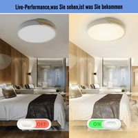 1 x RAW Customer Returns NICEME LED Ceiling Lamp Wood 24W, Neutral Light 4500K LED Ceiling Light, LED Lamps Ceiling Lamps for Living Room Bedroom Bathroom Balcony Hallway Basement 30cm - RRP €32.46