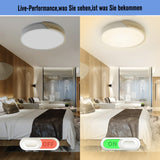 1 x RAW Customer Returns NICEME LED ceiling light wood 24W, neutral light 4500K LED ceiling light, LED lamps ceiling lights for living room bedroom bathroom balcony hallway basement 30Cm - RRP €34.99