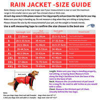 30 x Brand New Waterproof Dog Rain Coat, Waterproof Rain Jacket, Dog Safety Vest, Rain Protection for Large Medium Small Dogs, XS, Red - RRP €635.1