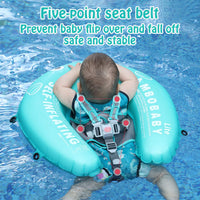 1 x RAW Customer Returns HECCEI Baby Swimming Ring, Mambobaby Autom Inflatable Baby Swimming Aid Swimming Ring with Sunroof, Compact Foldable Design Swimming Ring Perfect Swimming Trainer for Children from 3 to 24 Months - RRP €58.49