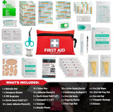 1 x RAW Customer Returns Small First Aid Kit 92 Pieces - For Home, Car, Boat Office, Motorcycle, Caravan, Sports, Trekking and Camping - RRP €22.8