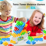 1 x Brand New Bambebe 32 PCS Tetra Tower Balance Game, Swing Stack High Children s Balance Toy, Stacking Blocks Balancing Game Puzzle Games Gifts for Boys and Girls from Years 3  - RRP €19.2