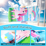 10 x Brand New DBPBToU Microfiber Beach Towel, Microfiber Bath Towel 150 x 70cm, Bath Towel Children Boys Girls, Lightweight Beach Towel Suitable for Beach, Camping, Pool, Washing Up Rainbow Pony  - RRP €159.9