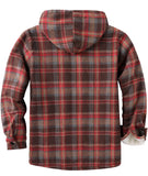 1 x RAW Customer Returns SwissWell Men s Shirt Jacket Thick Plaid Flannel Jacket Plush Lining Leisure Lined Hoodie Men s Fleece Hoodie Winter Jacket with Pockets Brown L  - RRP €58.39