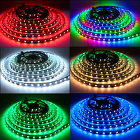 1 x RAW Customer Returns Tesfish WS2812B LED Strip Light RGB LED Pixel Strip 5m 5V 5050 300 LEDs IP30 Flexible Black PCB Full Color Individually Addressable Smart LED Light Strip for Advertising Decoration DIY Projects - RRP €28.99