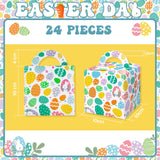 2 x Brand New Easter Gift Boxes 24 pieces Candy boxes 10 cm Goodie boxes, Gift boxes for biscuits, eggs, chocolate, sweets, snacks, Small toys - RRP €27.98