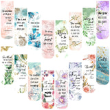 1 x RAW Customer Returns 48 Pieces Bible Verse Magnetic Bookmarks, Bookmarks Inspirational Scripture Christian Religious Motivational Encouragement Flowers Page Clips Gifts for Women School Office Supplies - RRP €13.61