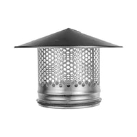 1 x RAW Customer Returns Round Roof Rain Cap, HVAC Vent, Galvanized Steel, All Weather Rain Cap, Roof Top, Round Roof Vent with Rubber Seal for Perfect Insulation, Vent Cover 15cm  - RRP €32.22