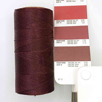 1 x RAW Customer Returns LINHASITA Waxed Spool 100g 360m 0.5mm Thickness Polyester Macrame Cord 30 Colors Wine Red  - RRP €12.99