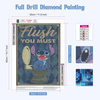 1 x Brand New NAIMOER Stitch Diamond Painting, Diamond Painting Full Diamond Embroidery Kit, DIY 5D Inspiring Diamond Painting for Adults Children Full Cross Stitch Embroidery Stitch Diamond Painting 30x40cm - RRP €8.98