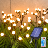 1 x RAW Customer Returns GGISUI Solar Lights Outdoor, 4 in 1 Solar Garden Lights 32 LEDs Solar Garden Lights with Remote Control, 8 Light Models, IP65 Waterproof, Automatic Timer, 1200mAh Battery, 4 Pack - RRP €20.39