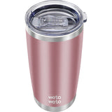 10 x Brand New WETOWETO Insulated Stainless Steel Mug, Coffee Mug, Double Wall Vacuum Coffee Cup, Powder Coated, 590ml Rose Gold, 1  - RRP €139.9