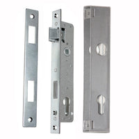 1 x RAW Customer Returns Mortise lock, tubular frame lock, door lock 90 20, left right lock case. - RRP €20.06