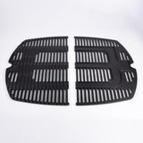 1 x RAW Customer Returns LOKHING Grill Grate Cast Iron Grill Replacement Parts Accessories Fit for Weber Q300 Series, Q320, Q3000 Series, Q3200, 586002, 57060001, 404341 Grill Models, Set of 2, Total 63.5 x 45.21 cm  - RRP €72.99