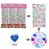 24 x Brand New Woohome 12 Sheets Self-Adhesive Rhinestone Rhinestones, Multicolored, Assorted Size, Crystal Gemstone Stickers for Manual DIY - RRP €720.0