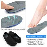 1 x Brand New KOWAYI Slippers Women Men Slip On Closed Slippers Hut Shoes Non-Slip Memory Foam Slippers Unisex Indoor Outdoor-HEISE-46 47 - RRP €23.18