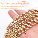 1 x Brand New 20cm metal bag chain, 4 pieces bag strap golden carabiner, replacement bag chain DIY carrying strap for shoulder bag - RRP €30.0