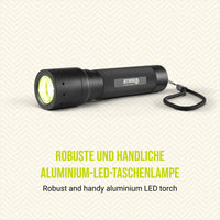 27 x Brand New REWIND powerful, robust and handy aluminum LED flashlight, 340 lumens, 280 m range, 332 g - RRP €669.33