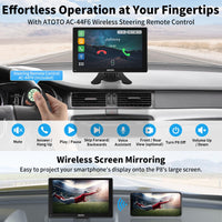 1 x RAW Customer Returns ATOTO P807SD-RM Portable Car Stereo, Wireless CarPlay Android Auto, 7-inch QLED Anti-Glare Touchscreen, WDR Auto Dimming, Remote Control, Bluetooth, GPS Navigation - RRP €161.24