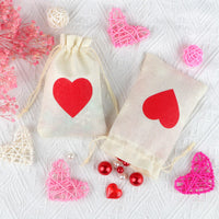 49 x Brand New 24 pieces small burlap bags with drawstring small heart bags with drawstring jute bags small bags for birthday jewelry DIY wedding party - RRP €394.45