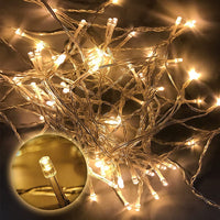 1 x RAW Customer Returns Gresonic 100 200 300 400 LED fairy lights, power operated with plug, indoor and outdoor for weddings, Christmas, parties, warm white warm white, 8 modes, dimmable, 400 LEDs  - RRP €28.89