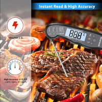 1 x RAW Customer Returns NIXIUKOL Digital Meat Thermometer Grill Thermometer 2-in-1 Roast Thermometer with 2 Stainless Steel Probes, Instant Readout, LCD Display, Magnet, Kitchen Thermometer for Grill BBQ Roasting Oven - RRP €18.14