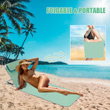 1 x RAW Customer Returns TAZZOR foldable beach mat with adjustable backrest, sun mat for the beach, beach mattress with carrying bag for garden, camping, picnic, travel, vacation, beach lounger, foldable, lightweight - RRP €40.33