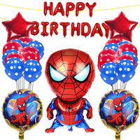 2 x Brand New Yisscen Birthday Decorations Spiderman Balloon Set, Aluminum Helium Balloon Kids Birthday Party Decoration Supplies Kit, Superhero Theme Party Latex Balloon - RRP €32.26