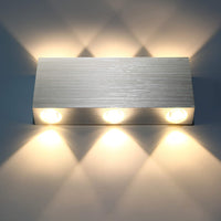 1 x RAW Customer Returns Lightess 18W LED Wall Light Indoor Modern Up Down Wall Lamp Made of Aluminum for Bedroom Living Room Stairwell Hallway Warm White - RRP €27.89