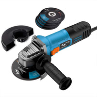 3 x RAW Customer Returns Angle grinder 860W Tilswall, 125mm disc diameter, 12,000 rpm speed, professional angle grinder with 3 x cutting discs and 2 x grinding discs, for separating, cutting and grinding - RRP €147.0