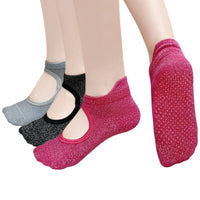 19 x Brand New ZFSOCK Yoga Socks Stopper Socks Women Pilates Non-Slip Socks ABS Non-Slip Socks Adults with Nubs Cotton for Women Dance Barre Ballet Fitness Trampoline 3 Pairs 35-41 - RRP €524.4