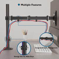 1 x RAW Customer Returns BONTEC Monitor Mount for 13-32 inch Screens Height Adjustable VESA 75 100 mm Single Arm Stand Desk Clamp Tiltable Swivel Monitor Arm, 8KG - RRP €29.99