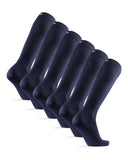 1 x RAW Customer Returns DANISH ENDURANCE Soft Knee High Socks for Men Women, Knee High Socks, 3 Pack Navy Blue, 39-42  - RRP €25.94