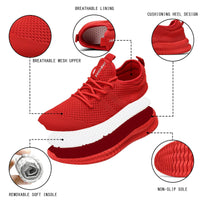 1 x Brand New MGNLRTI shoes men s sneakers street running shoes running shoes casual shoes summer shoes fitness shoes sports shoes running shoes sneakers gym red 41 EU - RRP €60.0