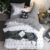 1 x RAW Customer Returns Freyamy bed linen 200x200cm 3-piece white black heart bedding sets brushed microfiber soft reversible bed linen romantic double bed duvet cover with zipper and 2 pillowcases 80x80cm - RRP €32.63