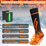 2 x RAW Customer Returns Heated socks, 5V 5000mAh electric heated socks for women and men, heating socks with 4 heat settings, foot warmer, skiing, hunting, camping, outdoor, riding, hiking, motorcycle - RRP €91.98