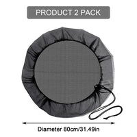 1 x Brand New Rain Barrel Net Pack of 2 Net Cover Adjustable Weather Resistant Rain Barrels Pull Ko Rain Barrel Rubbish Rain Barrel Cover Net Protective Net Cover with Drawstring Protective Net for Rain Barrel 80 cm - RRP €20.4