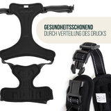 2 x Brand New Harness for Large Dogs, Reflective and Adjustable, Size XL, Black, Giant Dog Harness - RRP €59.98