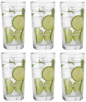 1 x RAW Customer Returns Atlantis Outdoor Long drink glasses, water glasses, drinking glasses Set of 6 385ML Perfect for home, restaurants and parties Dishwasher safe Long drink - RRP €17.9