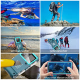 1 x RAW Customer Returns Universal Underwater Cell Phone Case 50ft 15m for Snorkeling, Diving, Swimming, Sports, Photo, Video, Housing, Compatible with Phones 4.7-6.9 inch, iPhone, Samsung, etc. - RRP €40.33