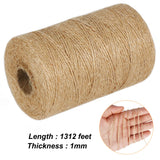 1 x RAW Customer Returns Vivifying 2 pieces 200m jute twine, brown jute twine for garden pictures plants crafts - RRP €13.1