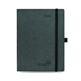 32 x Brand New POPRUN Weekly Diary 2024 22 x 16.5 cm, Paper Made from Renewable Materials, PU Leather Hard Cover, Monthly Tags, FSC Certified 80 gsm Thick Paper, Dark Gray - RRP €495.04